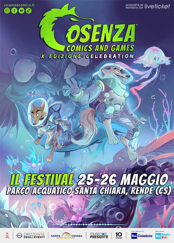 Cosenza Comic and Games locandina aprile 2024