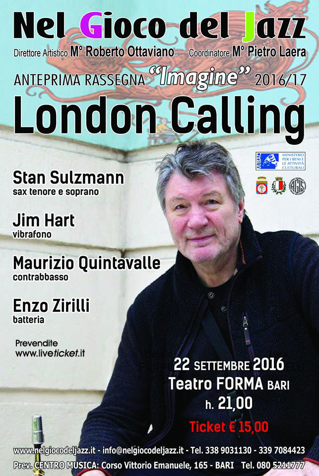 Stan Sulzmann & Enzo Zirilli “London Calling” feat. Jim Hart