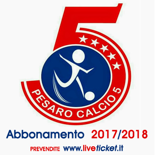 Abbonamento 2017/2018 Pesaro Calcio a 5
