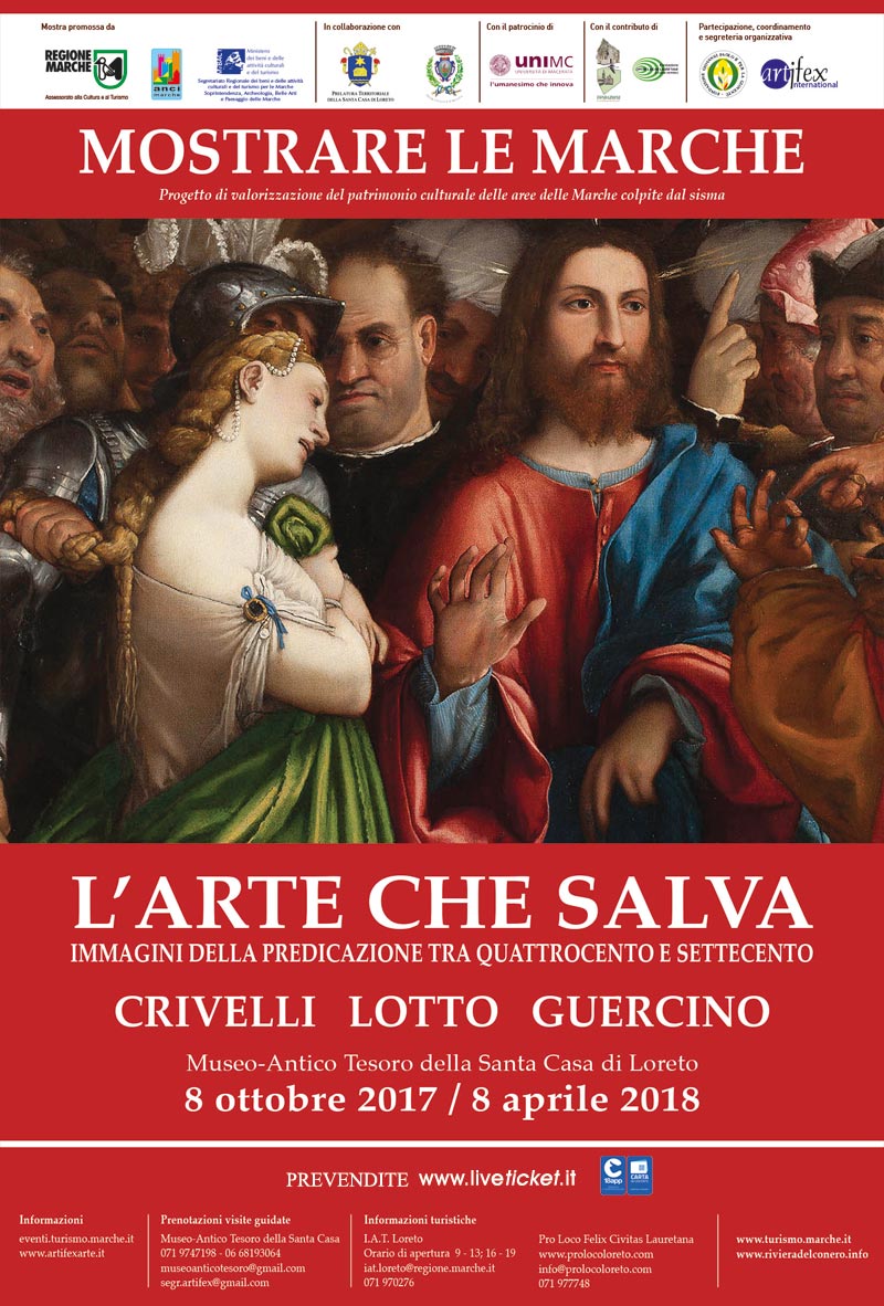 "L'arte che salva. Immagini della predicazione tra Quattrocento e Settecento." Crivelli - Lotto - Guercino