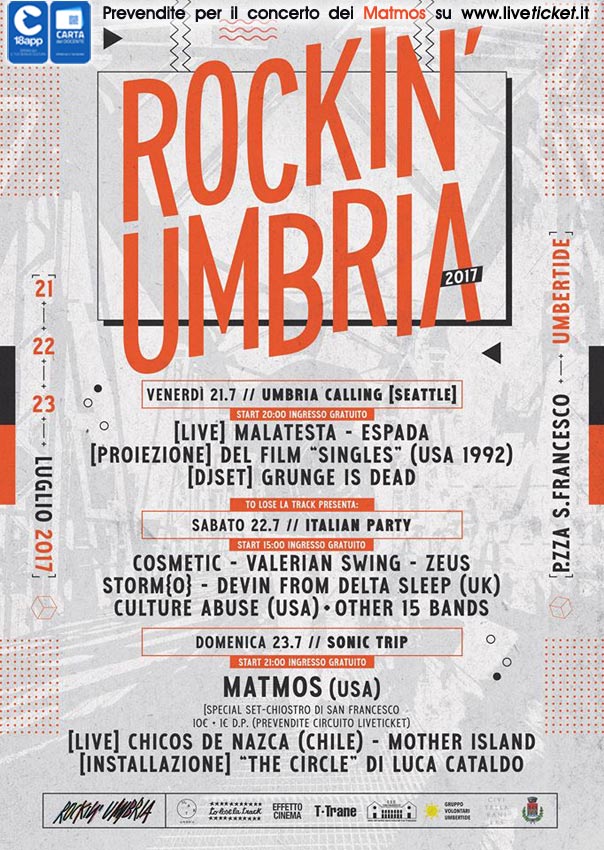 ROCKIN' UMBRIA presenta: MATMOS liveset 