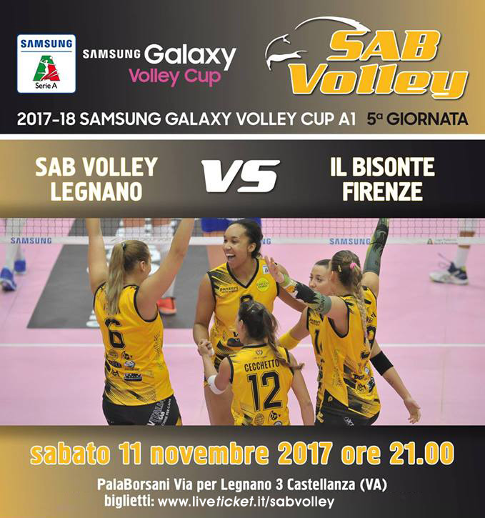Biglietti SAB Volley Legnano - Il Bisonte Firenze
