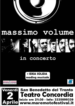 Massimo Volume in concerto a San Benedetto del Tronto