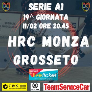 Biglietti HRC MONZA - EDILFOX GROSSETO