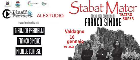 "Stabat Mater" Opera rock sinfonica di Franco Simone al Teatro Super di Valdagno