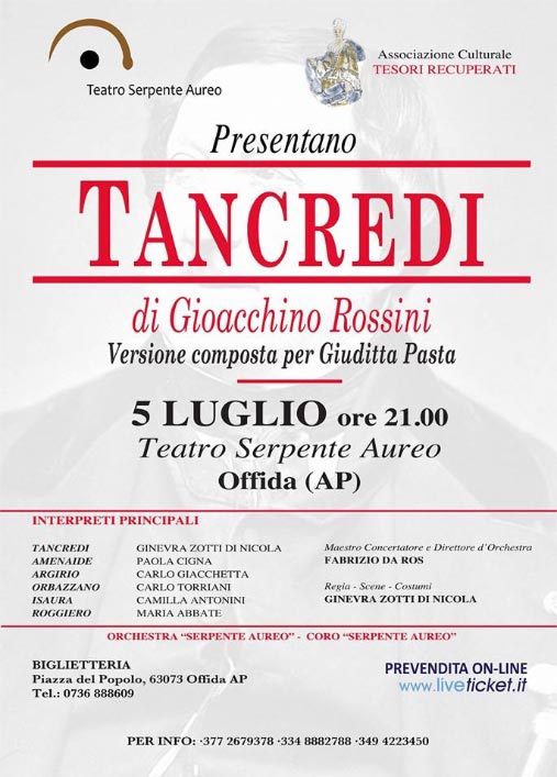 “Tancredi” di Gioachino Rossini