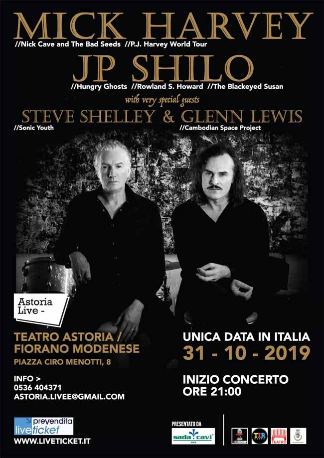 Mick Harvey & J.P. Shilo  al teatro Astoria di Fiorano Modenese