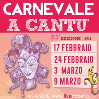 Biglietti Carnevale a Cantù