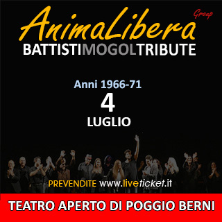 Biglietti AnimaLibera - Tributo Battisti/Mogol (anni 1966-71)