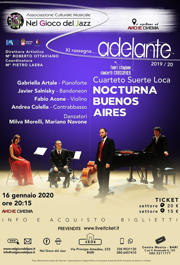 Cuarteto Suerte Loca Nocturna Buenos Aires