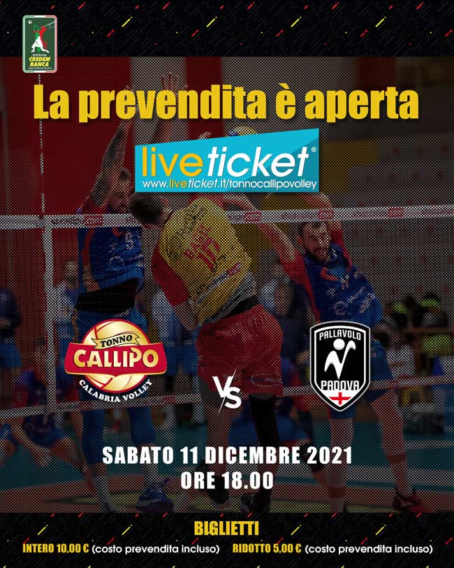 Tonno Callipo Calabria VV VS Kioene Padova