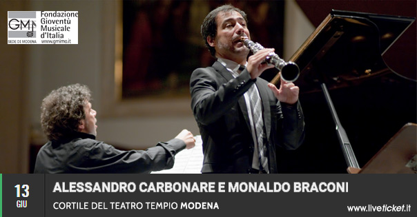  Alessandro Carbonare clarinetto - Monaldo Braconi pianoforte