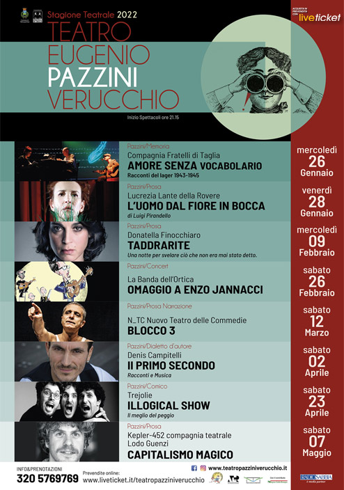 Teatro Pazzini Verucchio Stagione 2021/22