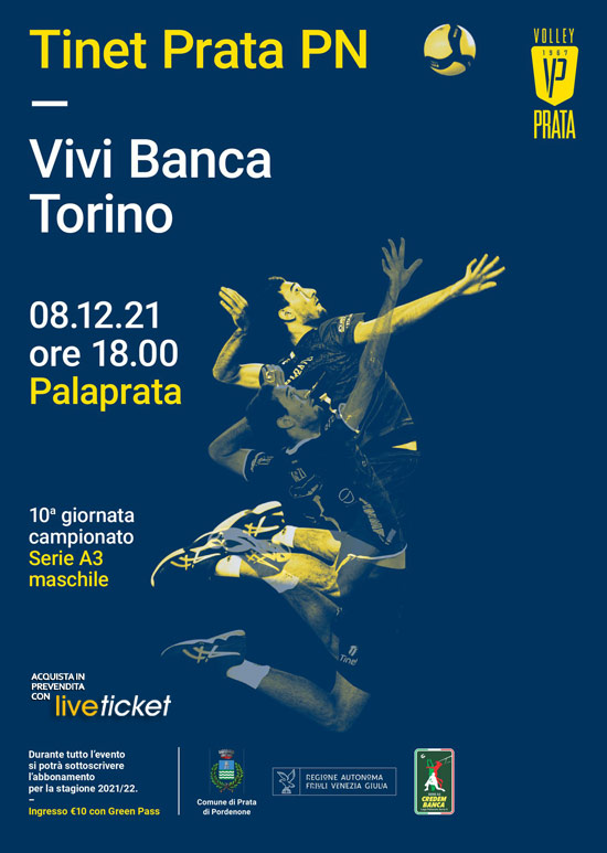 Biglietti Tinet Prata Pordenone - Vivi Banca Torino