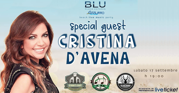 CRISTINA D'AVENA ospite live - BLU PLAYA