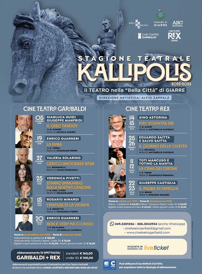 Stagione Teatrale Kallipolis - Giarre
