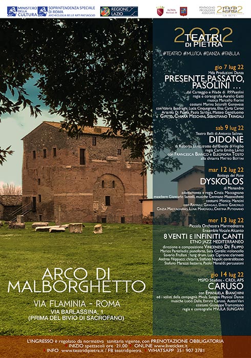 Teatri di Pietra Lazio 2022 - Arco di Malborghetto - Via Flaminia Roma