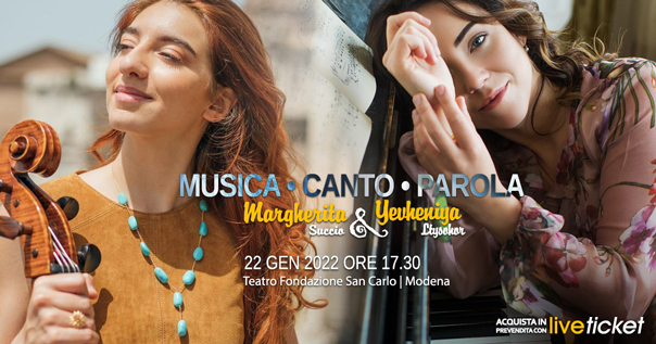 Biglietti Margherita Succio - Violoncello | Yevheniya Lysohor - Pianoforte