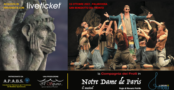 Biglietti NOTRE DAME DE PARIS - IL MUSICAL