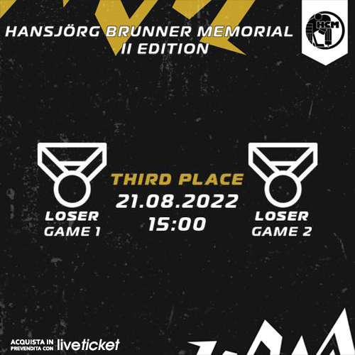 Biglietti Finale 3 / 4 posto - Torneo Hansjörg Brunner