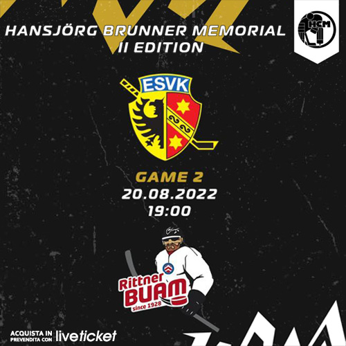 Biglietti HC RITTNER BUAM - ESV KAUFBEUREN - Torneo Hansjörg Brunner