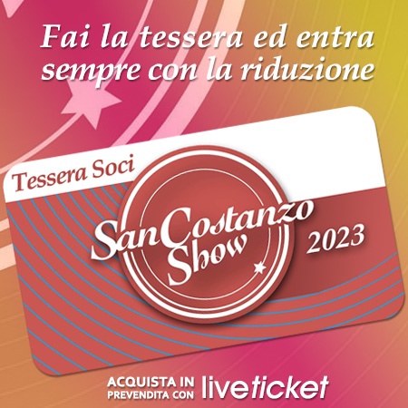 Cards TESSERA SOCI SAN COSTANZO SHOW 2023