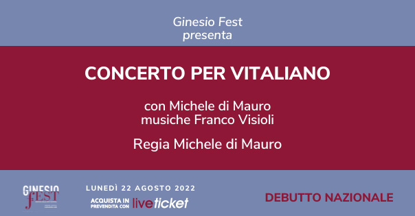 GINESIO fEST -  Concerto per Vitaliano
