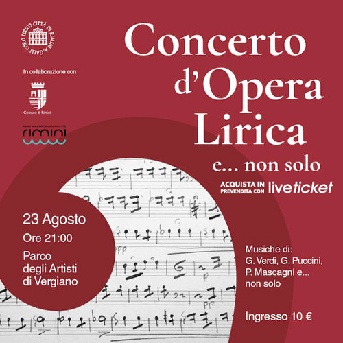 Biglietti Concerto d'Opera Lirica e...non solo