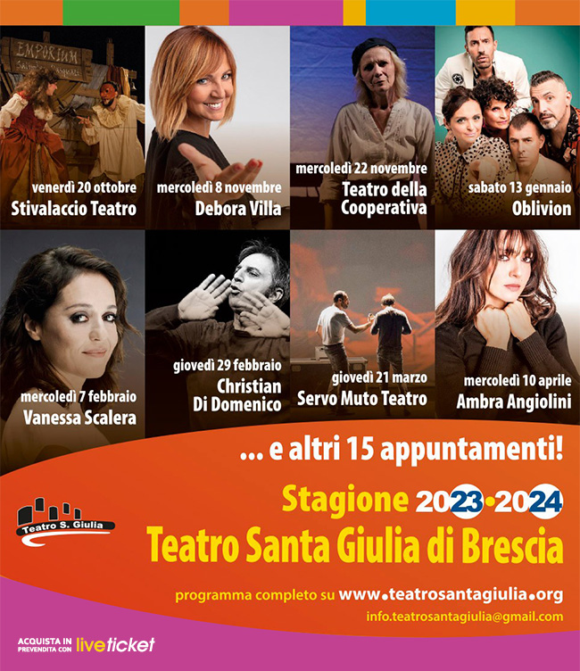 Teatro Santa Giulia Brescia Stagione 2023/2024