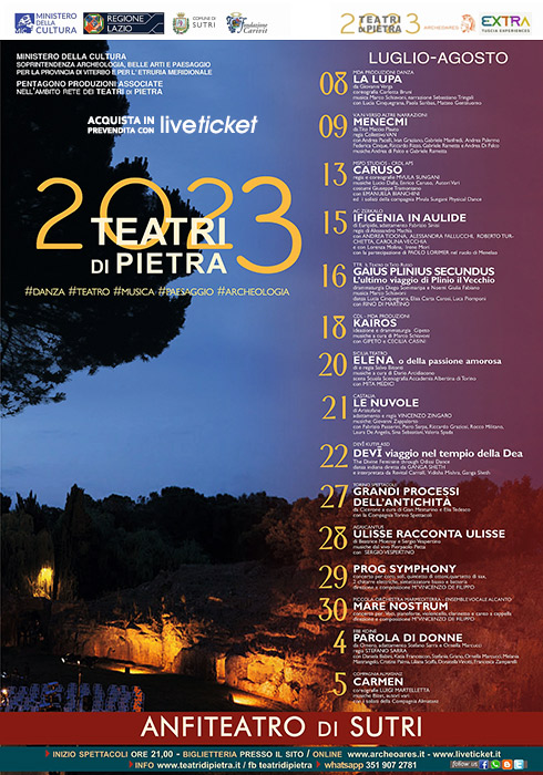 Teatri di Pietra Lazio 2023 - Anfiteatro romano di Sutri (VT)