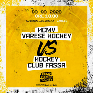 Tickets HCMV Varese Hockey - Fassa Falcons