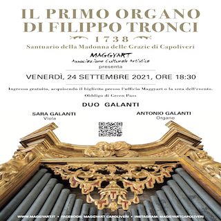 Biglietti Concerto per Organo e Viola