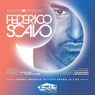 Biglietti Sabato 18 Gennaio - DJ Federico Scavo