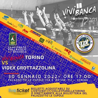Biglietti Vivibanca Torino-Videx Grottazzolina