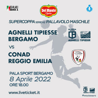 Biglietti Agnelli Tipiesse Bergamo - Conad Reggio Emilia