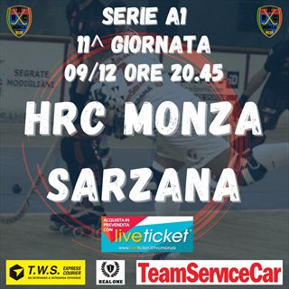 Biglietti HRC MONZA - GAMMA INNOVATION SARZANA